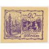 Rakousko, nouzová bankovka 20 h, Ybbsitz, 1920, krásný stav UNC