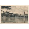 Slovensko, Bratislava, pohled na město od řeky, cca 1946