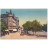 Rakousko, Klagenfurt, Kaiser Franz Josef-Platz, lidé, tramvaj..., cca 1916