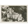 12 - Českobudějovicko, Hluboká nad Vltavou, Zámek, letecký pohled, cca 1950