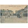 57 - Rychnov nad Kněžnou, oživené náměstí s koňským povozem, cca 1920