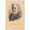 T. G. Masaryk, Portrétová pohlednice s podpisem, cca 1920
