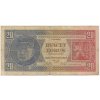 ČSR, 20 Kč, 1926, série Ce, neperforovaná, oběhový stav