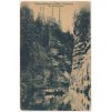 14 - Děčínsko, Edmundova soutěska (Edmundsklamm), oživená partie, cca 1920