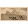 Egypt, Káhira, The Pyramids of Gizeh, No. 4, cca 1920