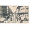 Francie, Marseille, Le Rue Colbert, tramvaj, oživená ulice, cca 1913