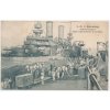 S. M. S. Babenberg, nakládání uhlí na bitevní loď, cca 1908