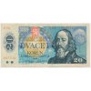ČSSR, 20 Kč, 1988, série H, neperforovaná, oběhový stav