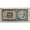 ČSR, 20 Kč, 1926, série Je, neperforovaná, oběhový stav