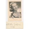 Gollová Nataša (1912-1988), česká herečka, portrétová pohlednice s vl. podpisem