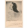 Kabátová Zita (1913-2012), česká herečka, portrétová pohlednice s vl. podpisem