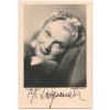 Štěpničková Jiřina (1912-1985), česká herečka, pohlednice s vl. podpisem