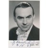 Paul František (1989-1976), český herec, portrétová pohlednice s vl. podpisem