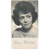 Bohdalová Jiřina (1931), česká herečka, pohlednice s vl. podpisem a kartička s vl. podpisem