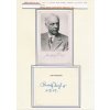Deyl Rudolf st. (1876-1972), český herec, sběratelský list s vl. podpisem
