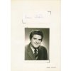 Roček Boleslav (1921-1993), český herec, sběratelský list s vl. podpisem
