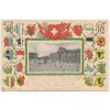 Švýcarsko, Zürich (Curych), erbová koláž,  Bahnhofplatz, 1904