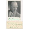 Kreuzmann František st. (1895-1960), český herec, pohlednice s vl. podpisem
