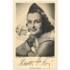 Vítová Hana (1914-1987), česká herečka, pohlednice s vlastnoručním podpisem