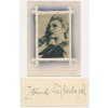 Šejbalová Jiřina (1905-1981), herečka, pohlednice a kartička s vl. podpisem