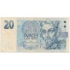 ČR, 20 Kč, 1994, série B, neperforovaná, oběhový stav