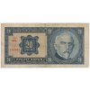 ČSR, 20 Kč, 1926, série Gh, neperforovaná, oběhový stav