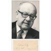Neff Vladimír (1909-1983), český spisovatel, oficiální fotografie ČTK s vl. podpisem