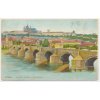 49 - Praha, Karlův most a Hradčany, cca 1907
