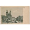 49 - Praha, Týnský chrám, oživené náměstí, cca 1921