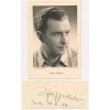 Pfeiffer Vilém (1910-1986), český herec, pohlednice a sběrat. kartička s vl. podpisem