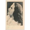 Sedláčková Marcella (1926-1969), česká herečka, pohlednice s vl. podpisem