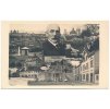 67 - Třebíčsko, Jaroměřice nad Rokytnou, koláž dominant města a portrét O. Březiny, cca 1933