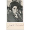 Čeřovská Judita (1929-2001), česká zpěvačka, portrétová karta a sb. kartička s vl. podpisem