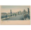 49 - Praha, Sv. Jan na Karlově mostě, oživená partie, cca 1900