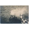 K.U.K. Kriegsmarine, Pohled z lodi S.M.S. Aspern na výbuch plovoucích min, cca 1915