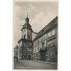 47 - Plzeň, oživená ulice před starým gymnáziem, cca 1934