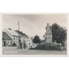 22 - Jičínsko, Libáň, oživené náměstí, cca 1937