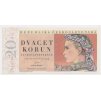 ČSR, 20 Kčs, 1949, série A 33, neperforovaná, luxusní sběratelská jakost UNC
