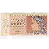 ČSR, 20 Kčs, 1949, série B 35,  neperforovaná, luxusní sběratelská jakost UNC