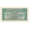 ČSSR, 10 Kčs, 1950, série FB, neperforovaná, luxusní sběratelská jakost UNC