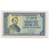 ČSR, 20 Kčs, bez data (1945), série KT, neperforovaná, slušný oběhový stav