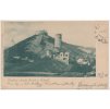 02 - Berounsko, hrad Točník a Žebrák, prošlá poštou 1900