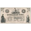 Maďarsko, Košutova emise, 1 Fund, 1852 (!!), luxusní stav UNC