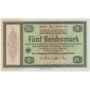 Německo, 5 RM, 1933, Konversionskassenschein, perforace ENTWERTET, stav UNC