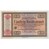 Německo, 50 RM, 1933, Konversionskassenschein, perforace ENTWERTET, krásný stav 0++