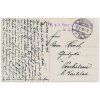 49 - Praha, Husův pomník, prošlá poštou 1916