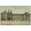49 - Praha, Hradčany, Královský hrad, prošlá poštou 1910