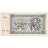 ČSR, 2000 K, 1945, série 14 Op, perforace SPECIMEN dole, stav 1++