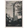 48 - Prachaticko, Šumava, Rozhledna Libín, prošlá poštou 1936