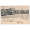 29 - Kolín, Celkový pohled na město, prošlá poštou 1901